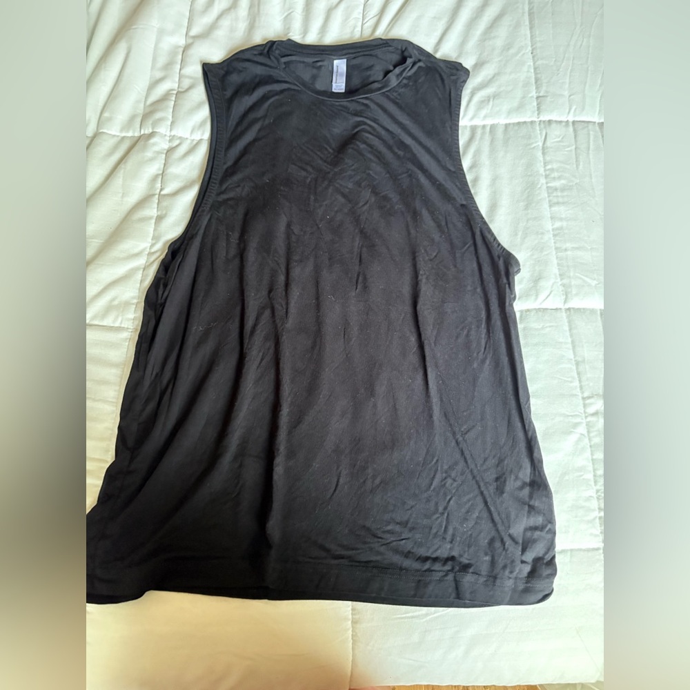 American Apparel Black Sleeveless Tank Top